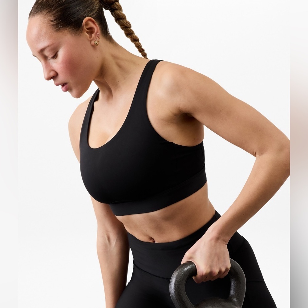 NWT Athleta Interval Black Bra Size Small (Best for D-DD Cups)